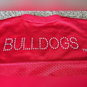 Women's Large Bulldog Jersey with bling